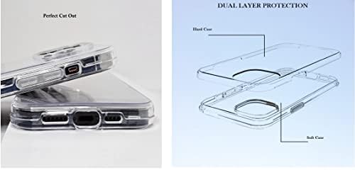 SNC לאייפון 14 Crystal Case, [הגנה על ציון צבאי] [לא מצהיב] מארז טלפון אטום הלם עבור אפל iPhone 14